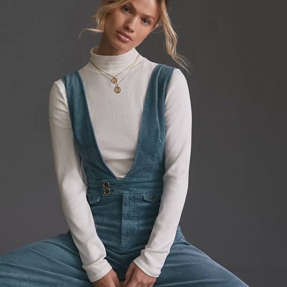 Anthropologie Tops - NWT Anthropologie Maeve Ribbed Turtleneck in White Small